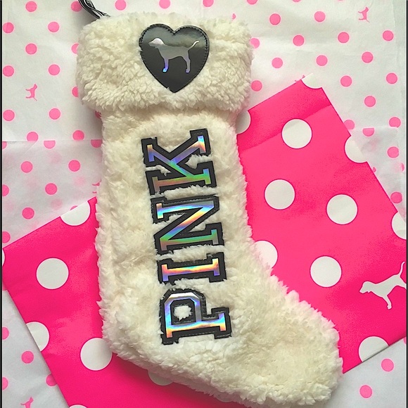 PINK Victoria's Secret Other - PINK VS Sherpa Stocking Iridescent New With Tag